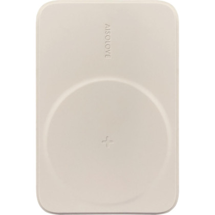 Внешний аккумулятор SOLOVE (Mi) W12 5000mAh MagSafe 20W QC+PD 3A, бежевый