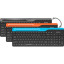 Клавиатура A4Tech Fstyler (FBK25 BLACK) черн/сер/USB/беспроводн/BT/Radio