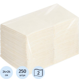 Салфетки 24х24 2 сл. Шампань ZELPAPER 250 шт/упак
