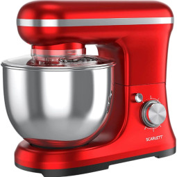 Миксер SCARLETT SC-SM10S51, планетарный, 1400Вт, красный