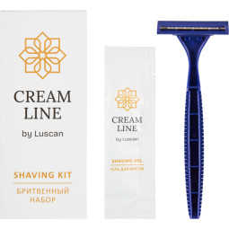 Набор бритвенный Luscan Cream Line картон,200шт