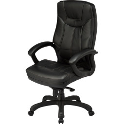 Кресло BN_U_Руководителя EChair CS-608Е кожа черная, пластик