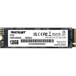 SSD накопитель Patriot P320 128GB M.2 2280 PCIe 3.0 x4(P320P128GM28)