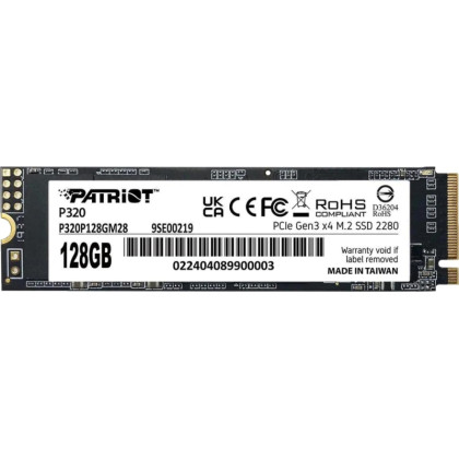 SSD накопитель Patriot P320 128GB M.2 2280 PCIe 3.0 x4(P320P128GM28)