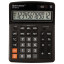 Калькулятор настольный BRAUBERG EXTRA-12-BK, 12-разрядный, 206 x 155 мм, двойное питание, чёрный