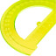 Транспортир 12см,NEON   Cristal  цвет ассорти ТР-31