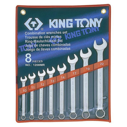 Набор ключей комбинированных, 10-22 мм, 8 предметов KING TONY