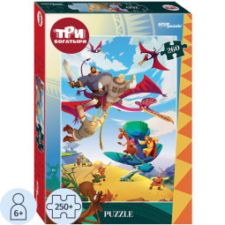 Пазл (мозаика) puzzle 260 Три богатыря и Пуп Земли (Мельница), 95158