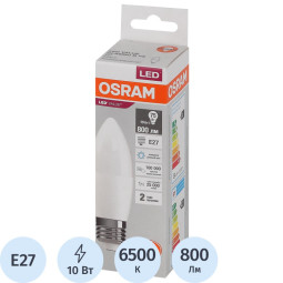 Лампа светодиодная OSRAM LED Value B, 800лм, 10Вт, 6500К E27(579590)