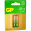 Батарейка GP Ultra AAA/LR03/24AU, GP24AU -2CR2/24AUA21-2CRSBC2, бл/2шт