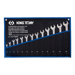 Набор ключей комбинированных, 6-24 мм,чехол из теторона,13 предм.KING TONY