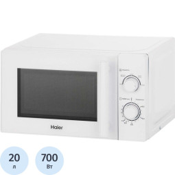 Микроволновая печь Haier  HMB-MM207WA 20л, 700 Вт, белая (TD0039500RU)