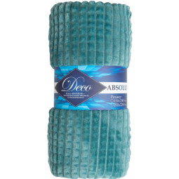 Плед TexRepublic Deco Кубики Фланель 150х200 см Бирюзовый