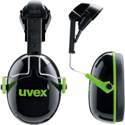 Наушники противошумные UVEX K1H на каску (артикул производителя 2600.201)