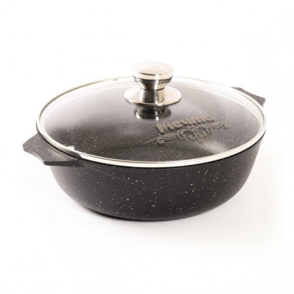 Жаровня индукционная АП 4л , d=28см, Гранит black Induction Pro, (34802И)