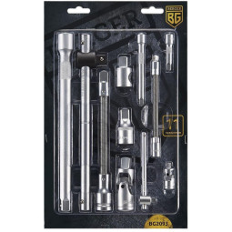 Набор удлинителей 1/2 - 1/4 11 предметов BERGER BG2093