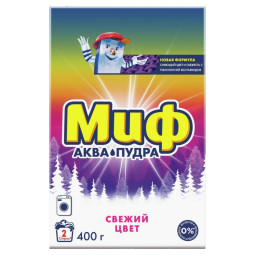 Порошок стиральный Миф Свежий цвет автомат д/цветного белья 400г