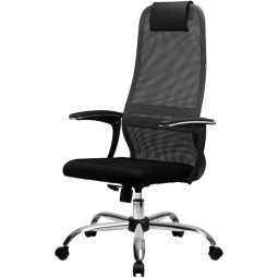 Кресло МТ_Easy Chair/SU-B-8/подл.158/осн.003 серый/черный