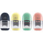Ластик-точилка Milan CAPSULE SILVER+2 зап.ластика, цв в асс, блистBYM10356