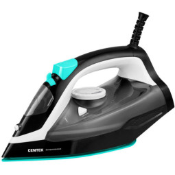 Утюг Centek CT-2314 (чер/бирюза) 2800 Вт, автовыкл, керамическая подошва