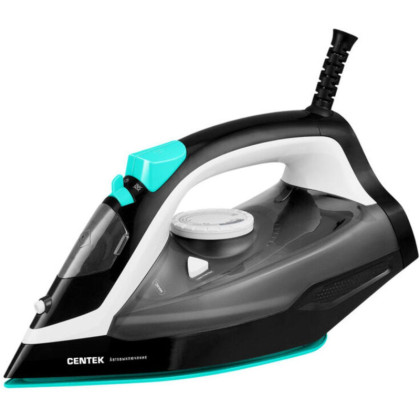 Утюг Centek CT-2314 (чер/бирюза) 2800 Вт, автовыкл, керамическая подошва