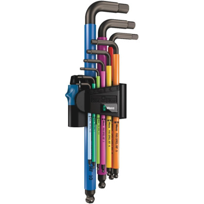 Набор ключей 1,5-6мм с шаром 7 шт WERA Multicolour Magnet BlackLaser 022534