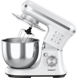 Миксер SCARLETT SC-SM10S50, планетарный, 1400Вт, белый