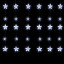 Гирлянда светодиодная Бахр 2.4x0.9м Звездоч,IP20,186LED,бел,8реж 4356974
