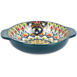 Салатник с ручками Arabesque (зеленый) 25х20,5х6см v=1200мл 6шт/уп
