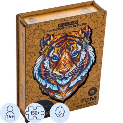 Пазл деревянный UNIDRAGON Милый тигр M