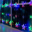 Гирлянда светодиодная Бахр 2.4x0.9м Звездочки,IP20,186LED,муль,8реж 4356973