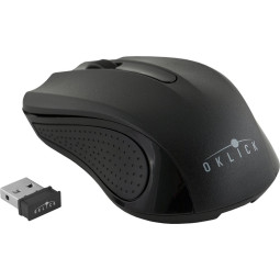 Мышь компьютерная Oklick 485MW черный оптич WLS USB/1600dpi/3but