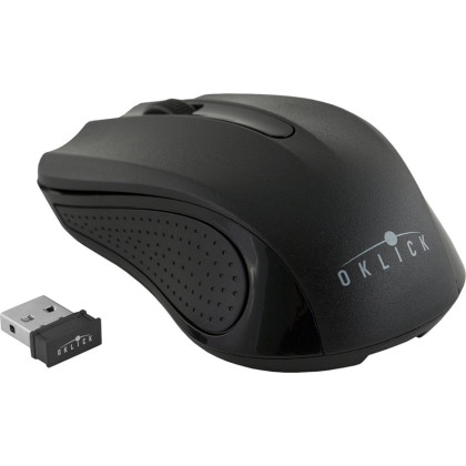 Мышь компьютерная Oklick 485MW черный оптич WLS USB/1600dpi/3but