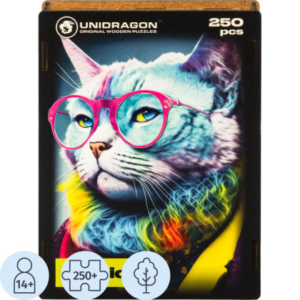 Пазл деревянный UNIDRAGON Pop-Art GlowUp Критикэт 250 pcs