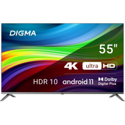 Телевизор Digma DM-LED55UBB41, смарт (Android TV)