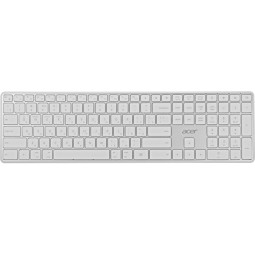 Клавиатура Acer OKR301 бел/серебр беспровод USB  BT/Radio (ZL.KBDEE.015)