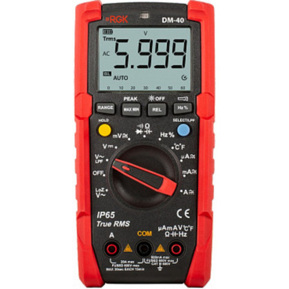 Мультиметр RGK DM-40 + поверка,  (арт. 779661)