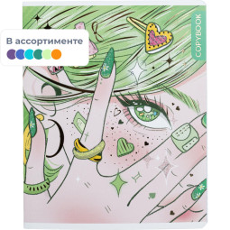 Тетрадь 48л,в ассорт. ЯРКАЯ КРАСОТА А5+,клетка,мягкий переплёт,66720