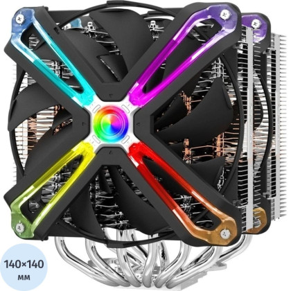 Кулер ZALMAN CNPS20X, 2x140mm RGB FANS, 6 HEAT PIPES 4-PIN PWM 800-1500 RPM