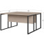 Рабочая станция К-Loft 241S005 2раб.места Ш1380 дуб скандин