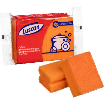 Губки для посуды Luscan 90х65х38 мм 2 шт/уп