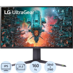 Монитор LG UltraGea (32GQ950-B.ARUZ) 31,5/4K/IPS/144Hz/450cd/5ms/HDMI/DP