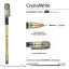Ручка шариковая BrunoVisconti неавтомат. CRYSTALWRITE,черн,038мм,20-0404/02