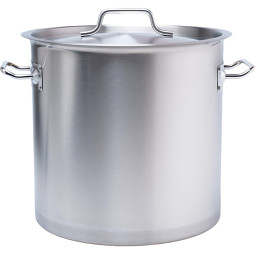 Котел 20 л.нерж.d=32 см.h=30 см. тройн.дно с кр. (инд) MGsteel 39207