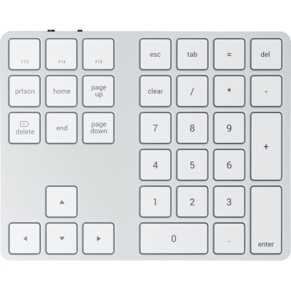 Клавиатура блок Satechi Aluminum Extended Keypad, беспроводной, серебряный