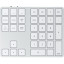 Клавиатура блок Satechi Aluminum Extended Keypad, беспроводной, серебряный