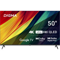 Телевизор Digma DM-LED50UQB31, QLED, смарт (Google TV)