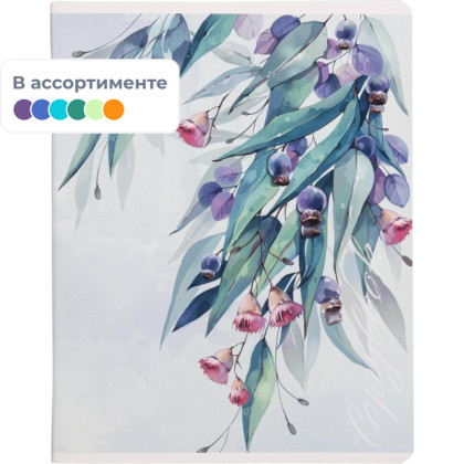 Тетрадь 96л,в ассорт. ЦВЕТУЩИЙ САД А5+,клетка,мягкий переплёт,ТВИН 66724