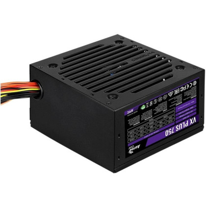Блок питания Aerocool ATX 750W VX PLUS (20+4pin)APFC 120/fan 4xSATA RTL