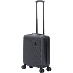Чемодан TORBER Lama, черн, ABS-пластик, 38 х 21 х 55 см, 37л, T1919S-Black